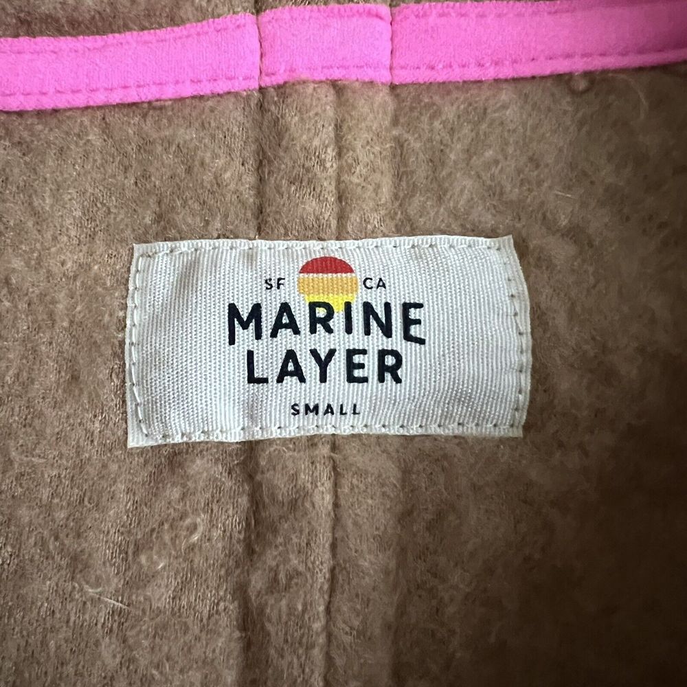 Marine Layer Sierra Camel Sherpa Jacket Size S - Picture 3 of 6